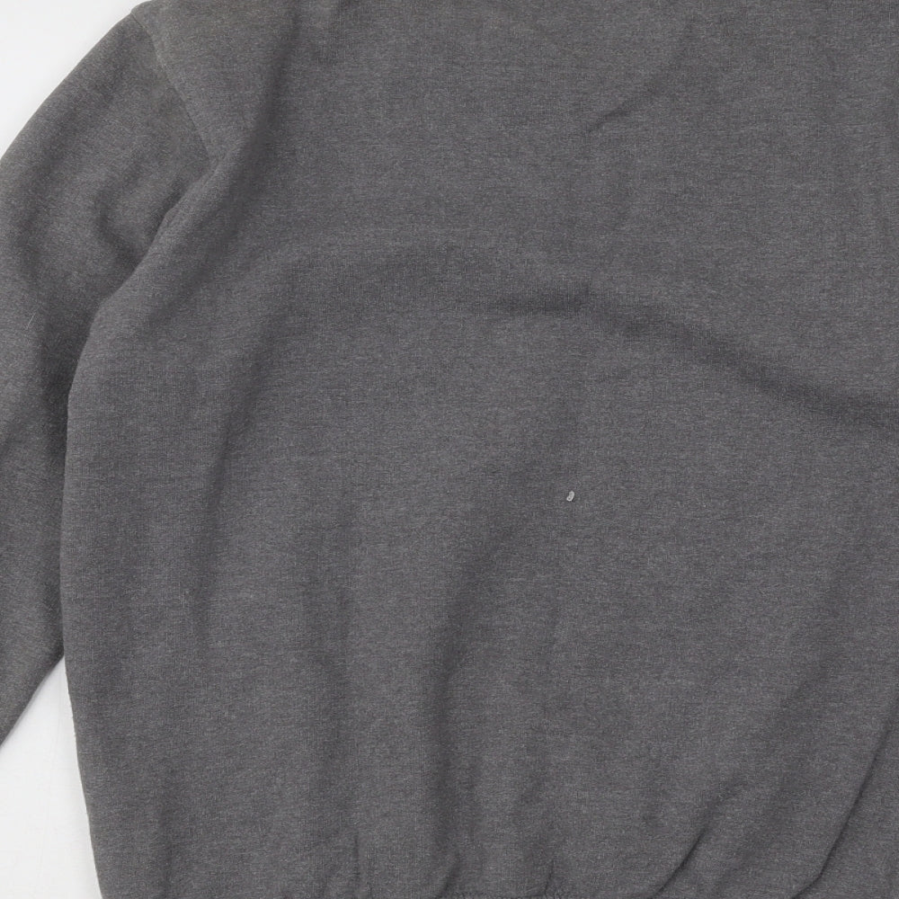 Parental Advisory Womens Grey Cotton Pullover Sweatshirt Size S Pullover