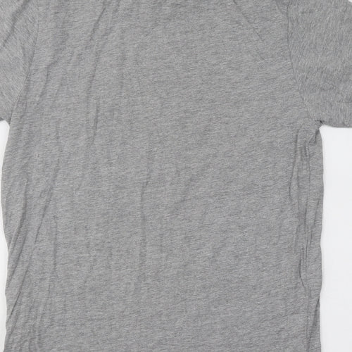 Jeff&Co Mens Grey Cotton T-Shirt Size M Round Neck - Melbourne Athletic