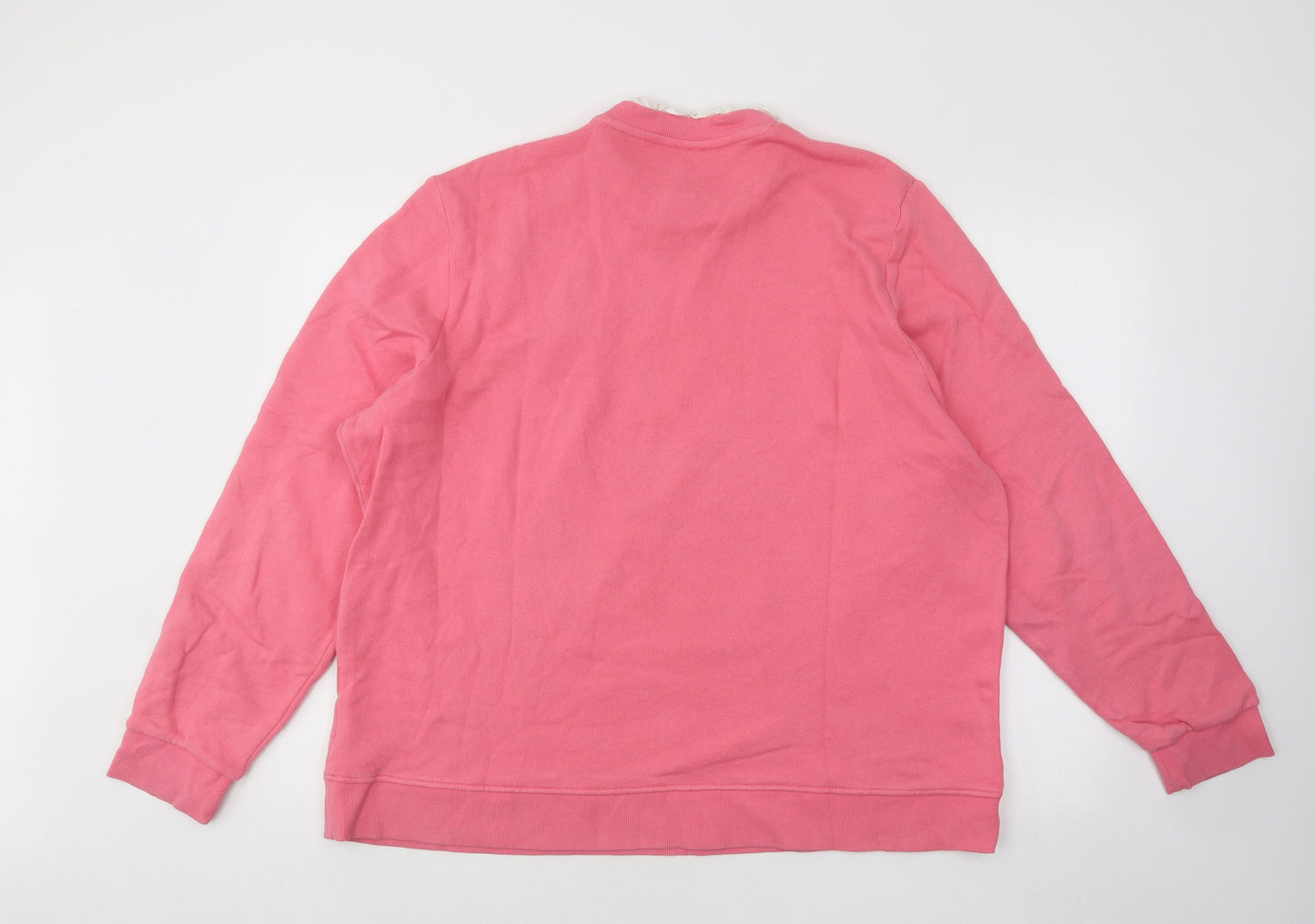 NEXT Womens Pink Cotton Pullover Sweatshirt Size XL Pullover - Love