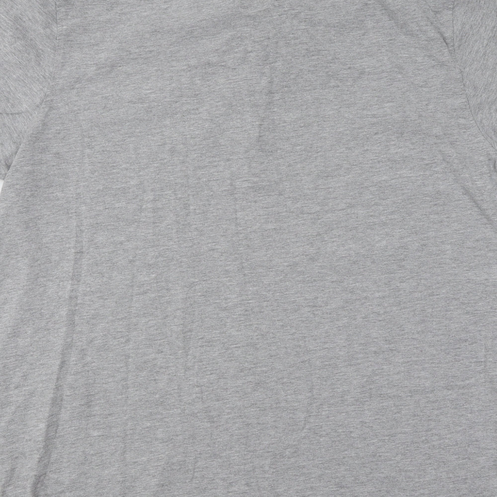 Crew Clothing Mens Grey Cotton Polo Size XL Collared Button