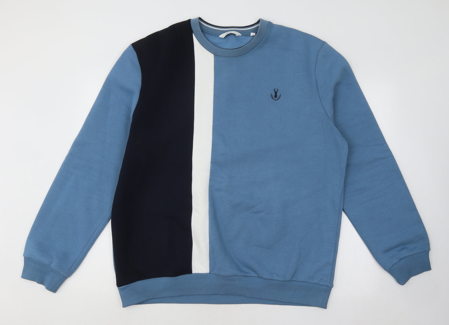 NEXT Mens Blue Cotton Pullover Sweatshirt Size XL
