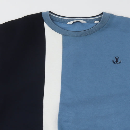 NEXT Mens Blue Cotton Pullover Sweatshirt Size XL