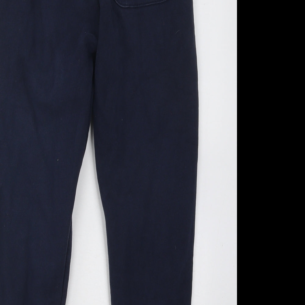 Marks and Spencer Boys Blue Cotton Jogger Trousers Size 9-10 Years Regular Drawstring - Harry Potter Hogwarts