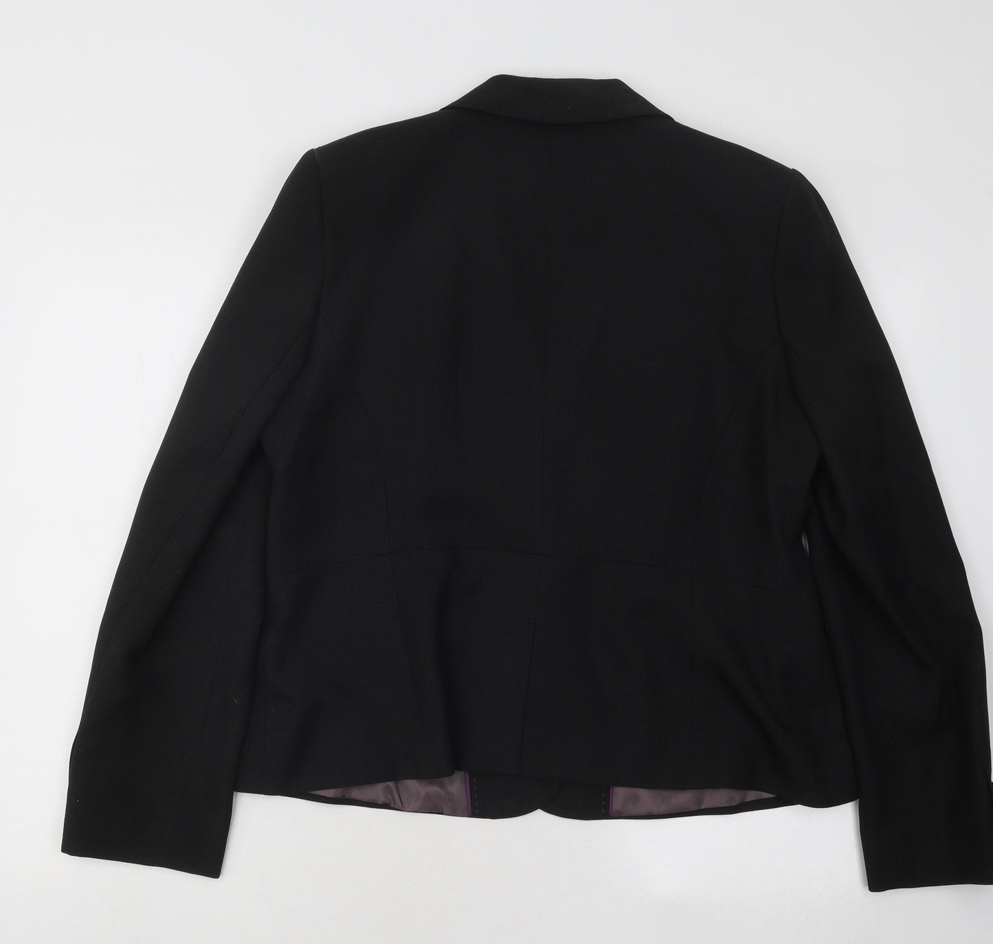 F&F Womens Black Jacket Blazer Size 18 Button