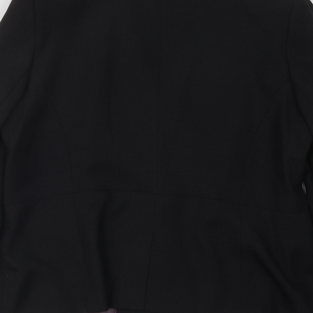 F&F Womens Black Jacket Blazer Size 18 Button
