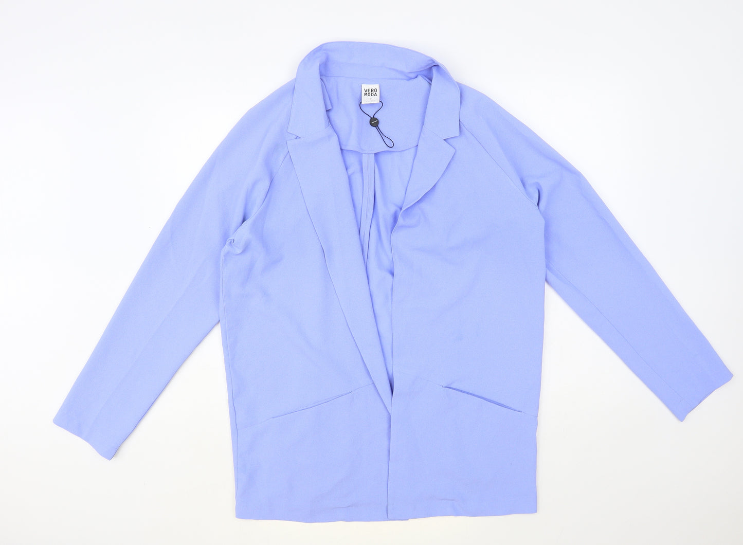 VERO MODA Womens Blue Jacket Blazer Size L