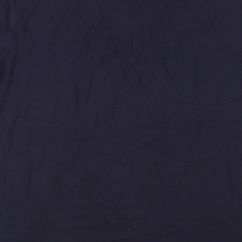 Tommy Hilfiger Mens Blue Cotton Polo Size 2XL Collared Button