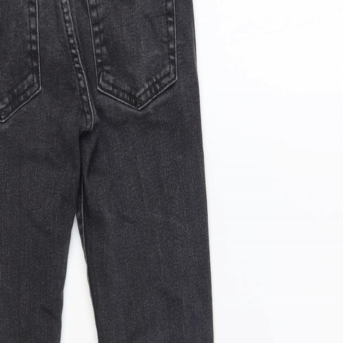 Gap Girls Grey Cotton Skinny Jeans Size 8 Years Regular Button