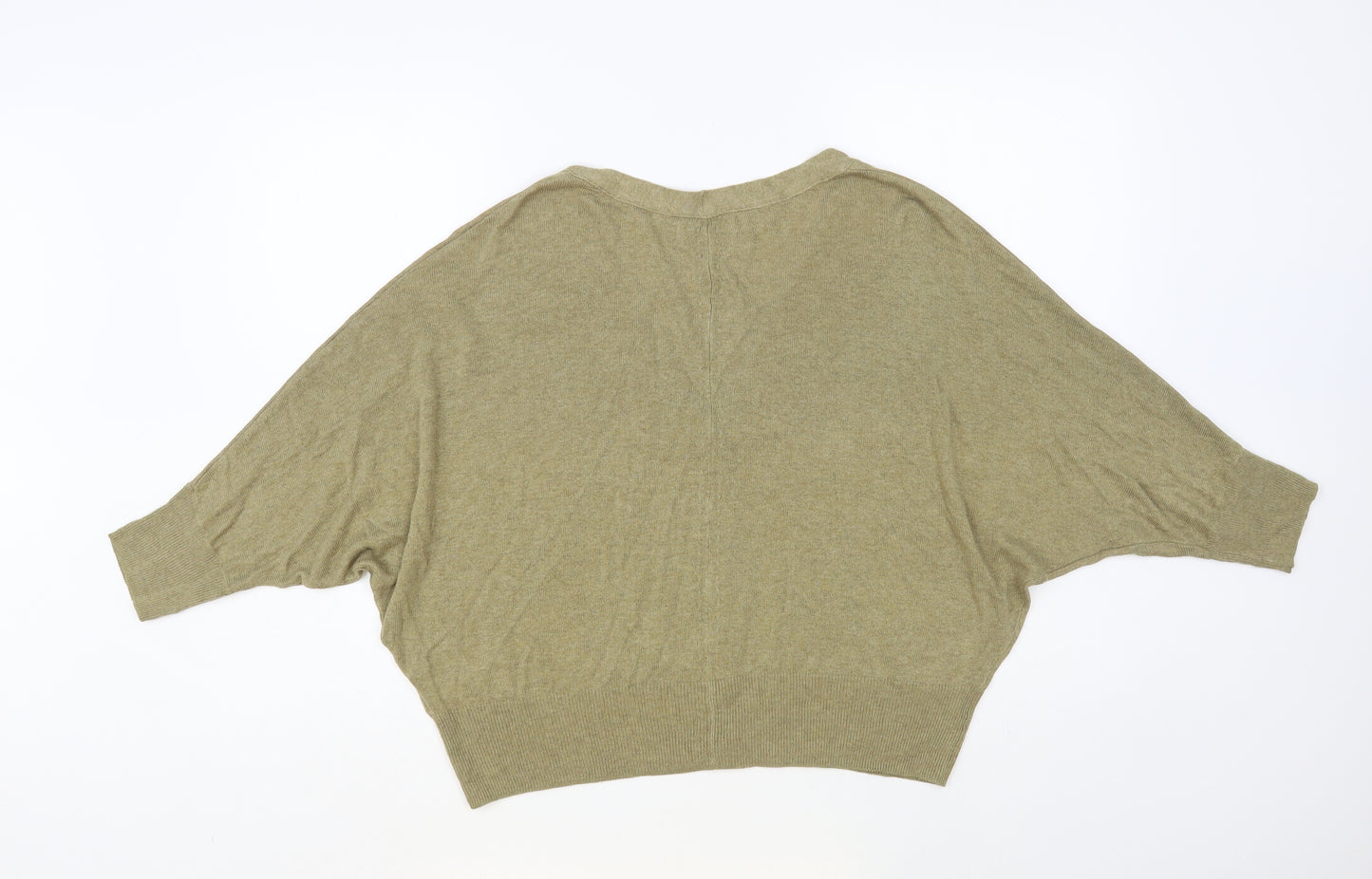 Per Una Womens Beige V-Neck Viscose Cardigan Jumper Size L