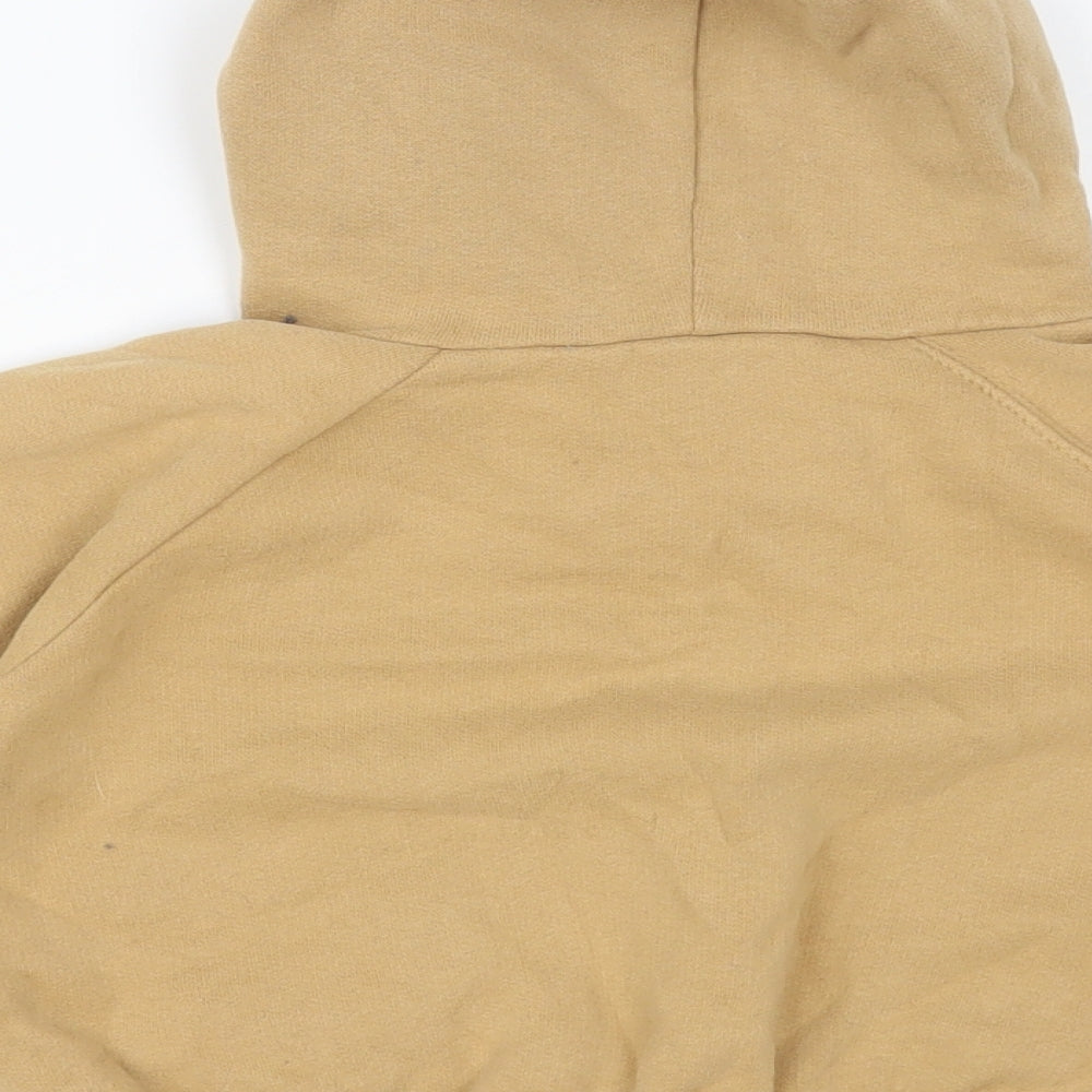 Zara Boys Beige Cotton Pullover Hoodie Size 2-3 Years Pullover