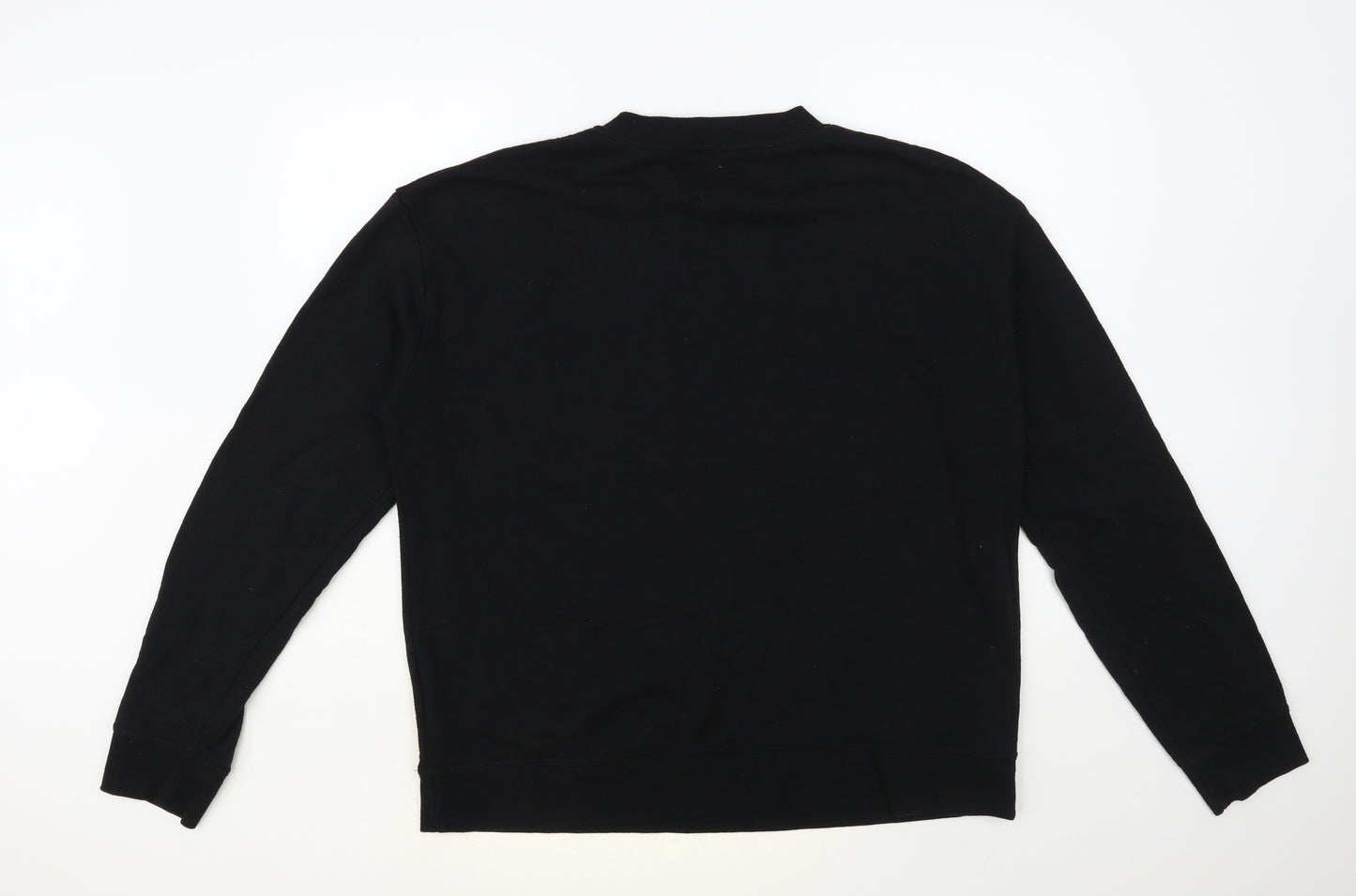 Primark Mens Black Polyester Pullover Sweatshirt Size L - New York London Copenhagen