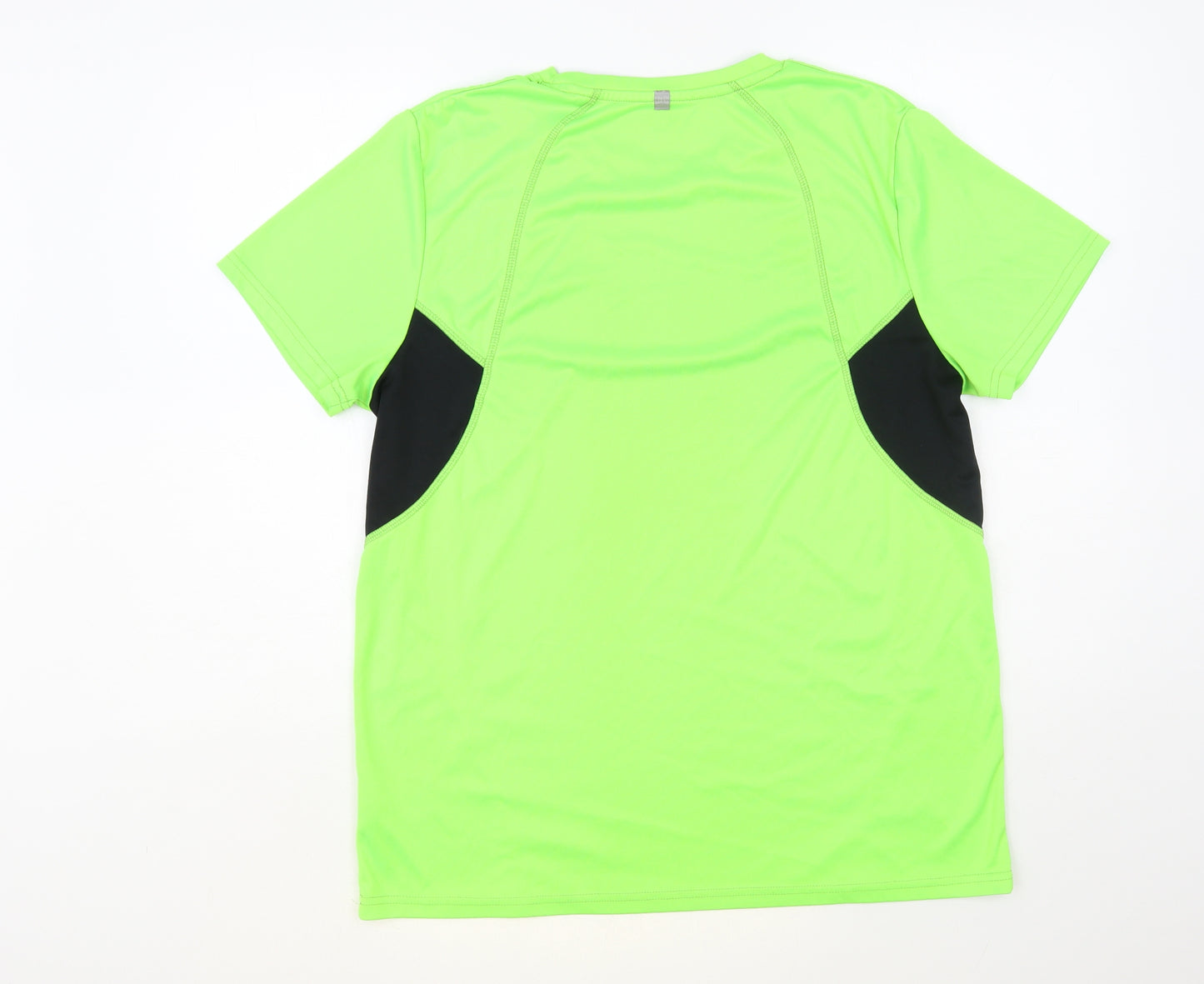 Crivit Mens Green Polyester T-Shirt Size L Crew Neck