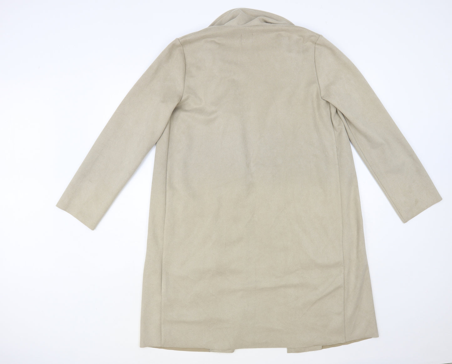 Zara Womens Beige Overcoat Coat Size M