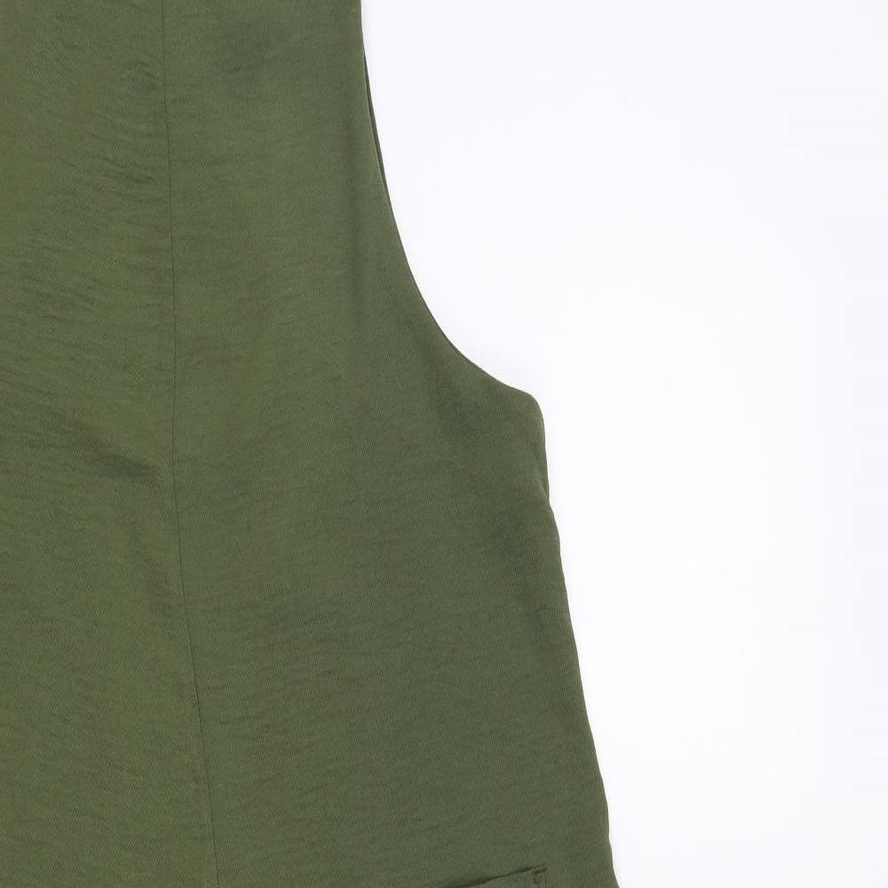 New Look Womens Green Polyester Jumpsuit One-Piece Size 10 L23 in Pullover