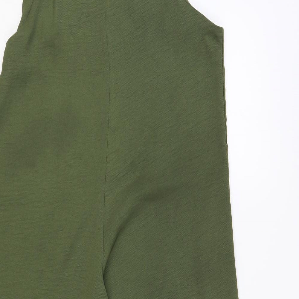New Look Womens Green Polyester Jumpsuit One-Piece Size 10 L23 in Pullover