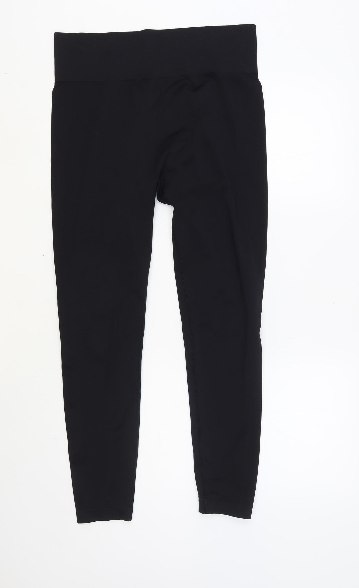 Primark Womens Black Polyester Compression Leggings Size L L28 in Regular Pullover