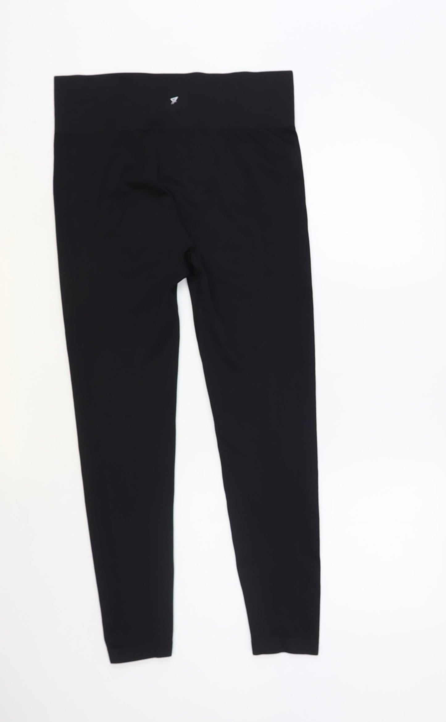 Primark Womens Black Polyester Compression Leggings Size L L28 in Regular Pullover