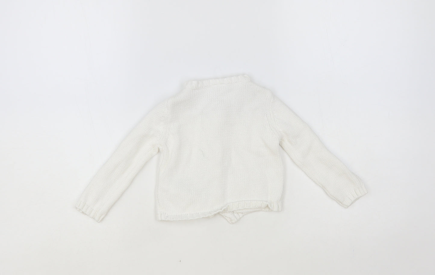 Carter's Baby White Cotton Cardigan Jumper Size 12-18 Months Button