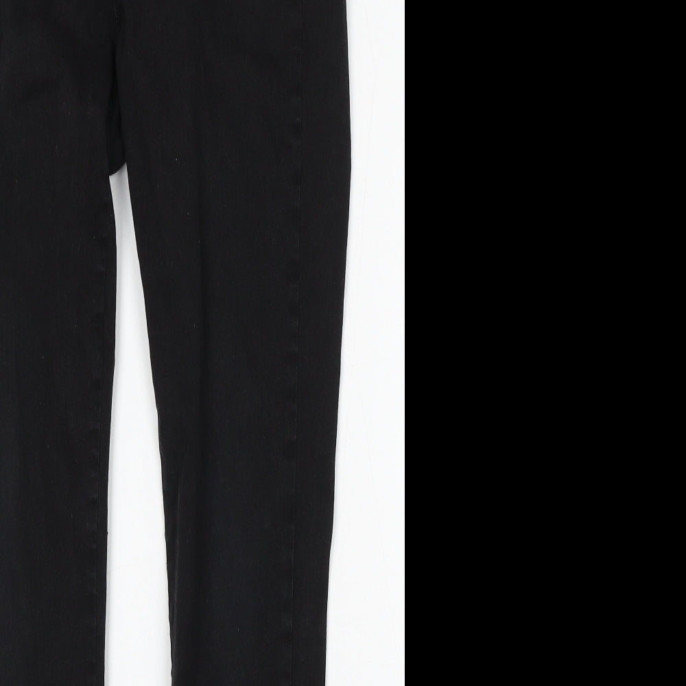 French Connection Womens Black Cotton Skinny Jeans Size 12 L32 in Regular Button