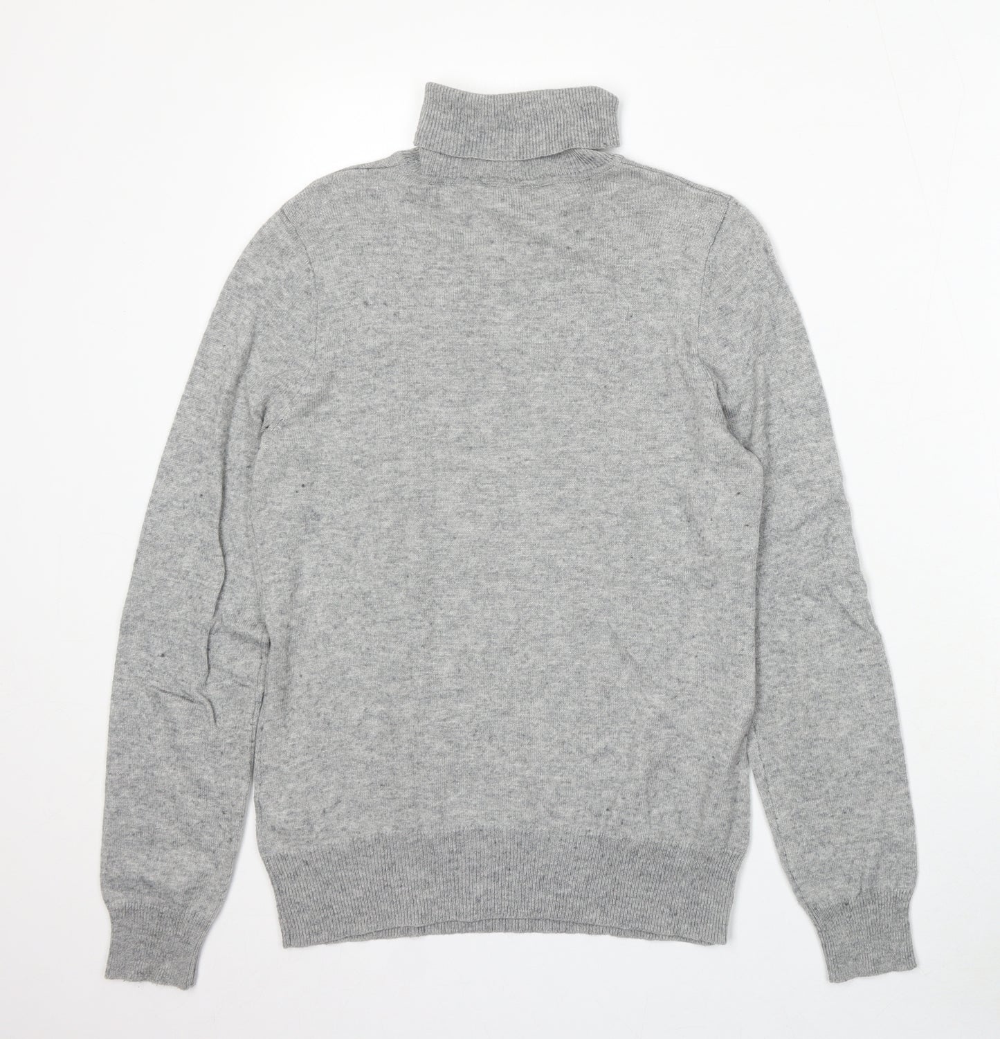 BHS Womens Grey Roll Neck Polyester Pullover Jumper Size 10