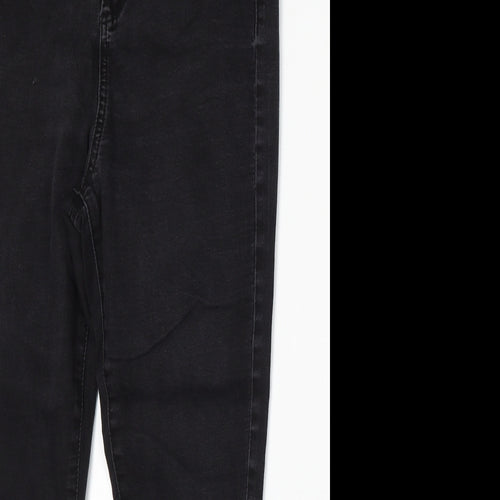George Womens Black Cotton Skinny Jeans Size 32 in L25 in Regular Button
