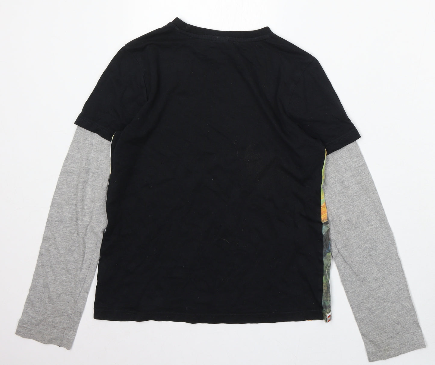 LEGO Boys Multicoloured Geometric Cotton Basic T-Shirt Size 10-11 Years Round Neck - Nexo Knights Power Up!