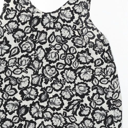 Atmosphere Womens Multicoloured Floral Viscose Basic Tank Size 12 Round Neck