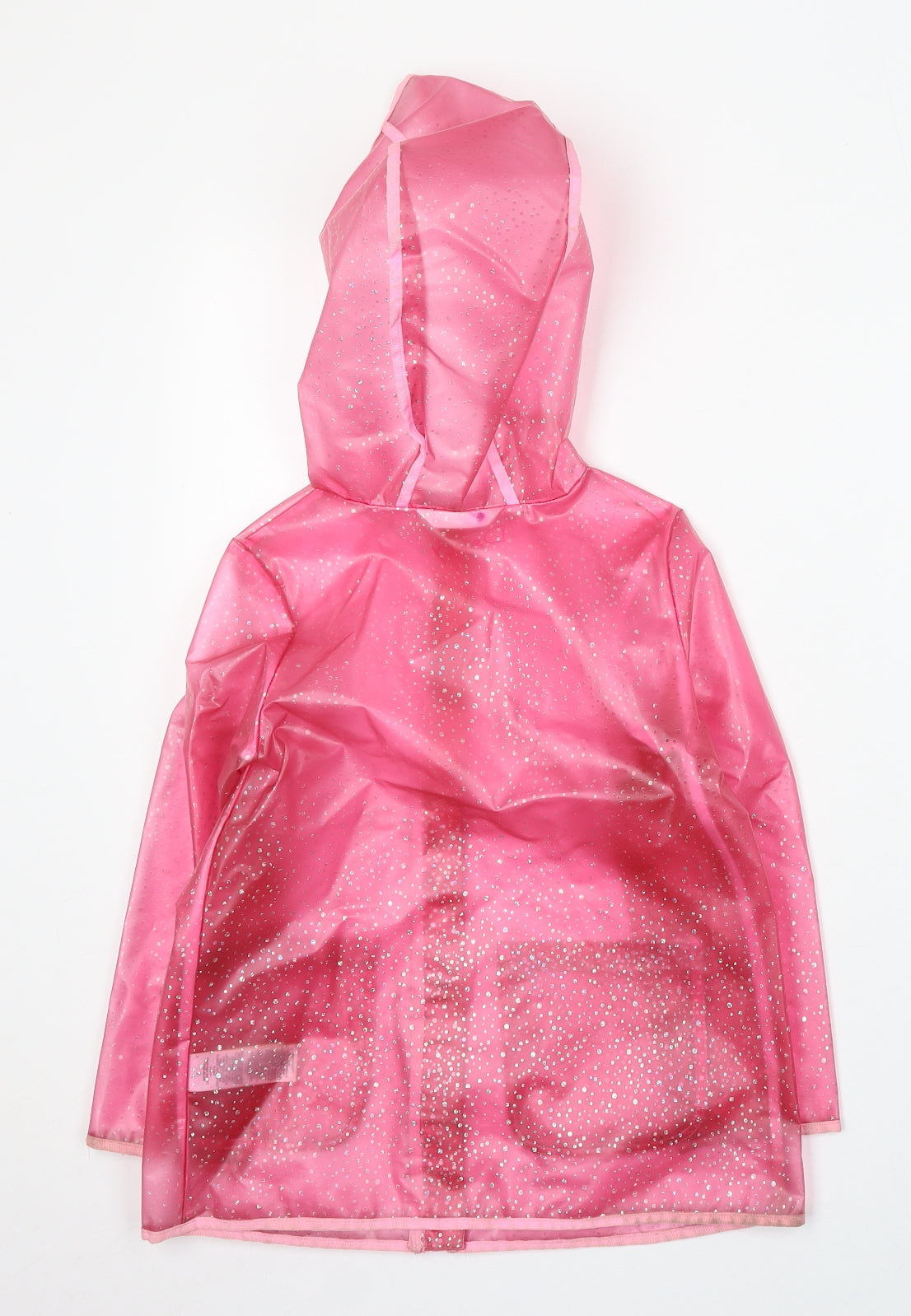 Marks and Spencer Girls Pink Rain Coat Coat Size 5-6 Years Zip