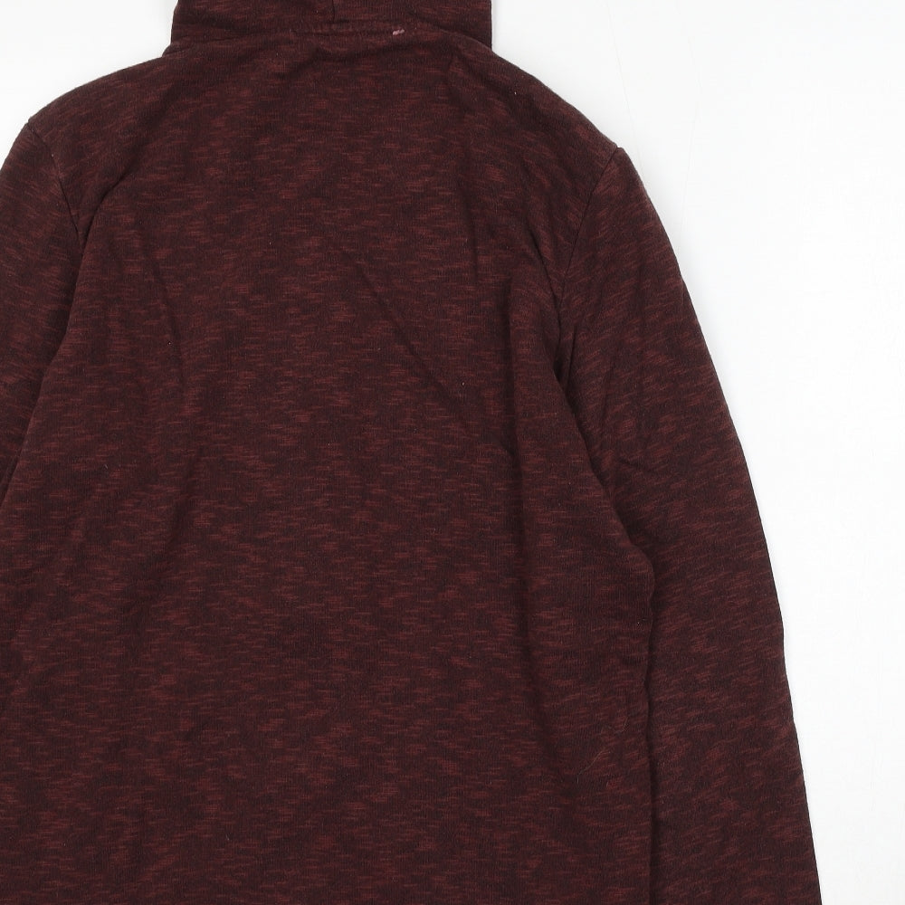 NEXT Mens Red Cotton Full Zip Hoodie Size M