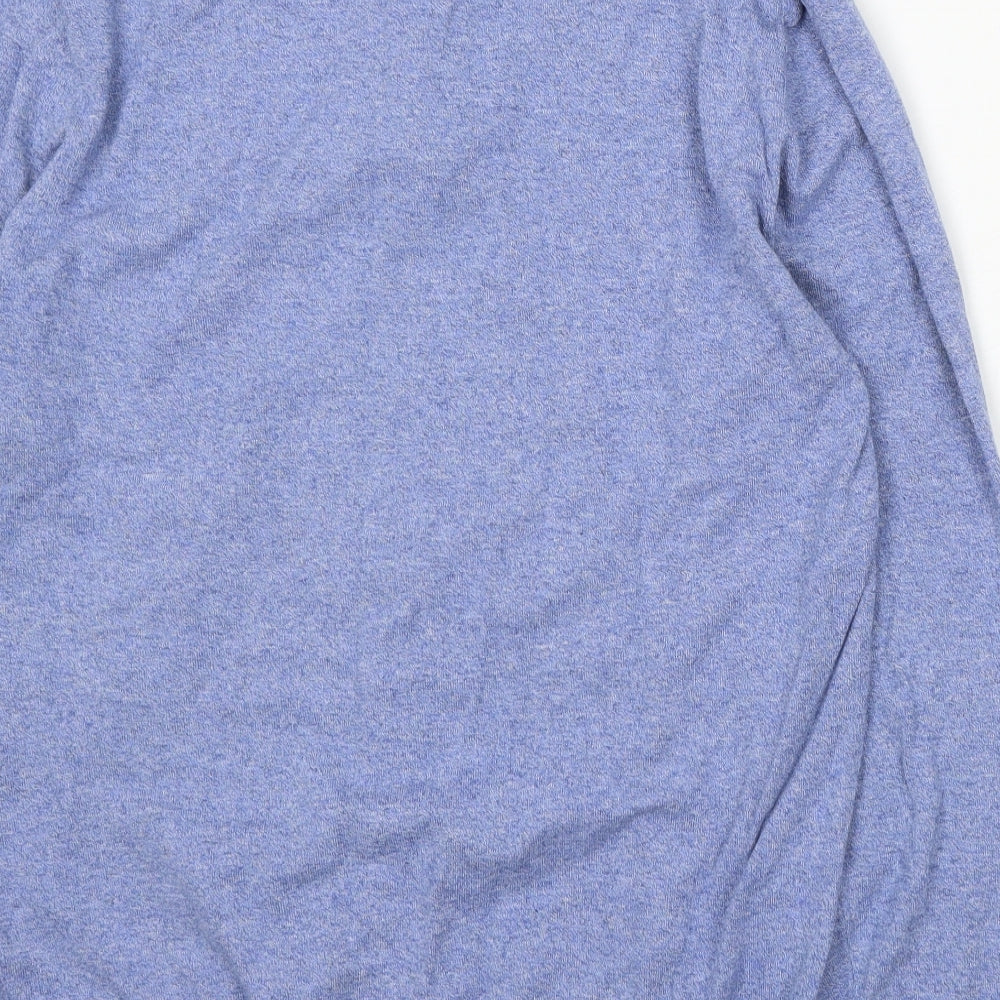 NEXT Mens Blue Collared Cotton Pullover Jumper Size L