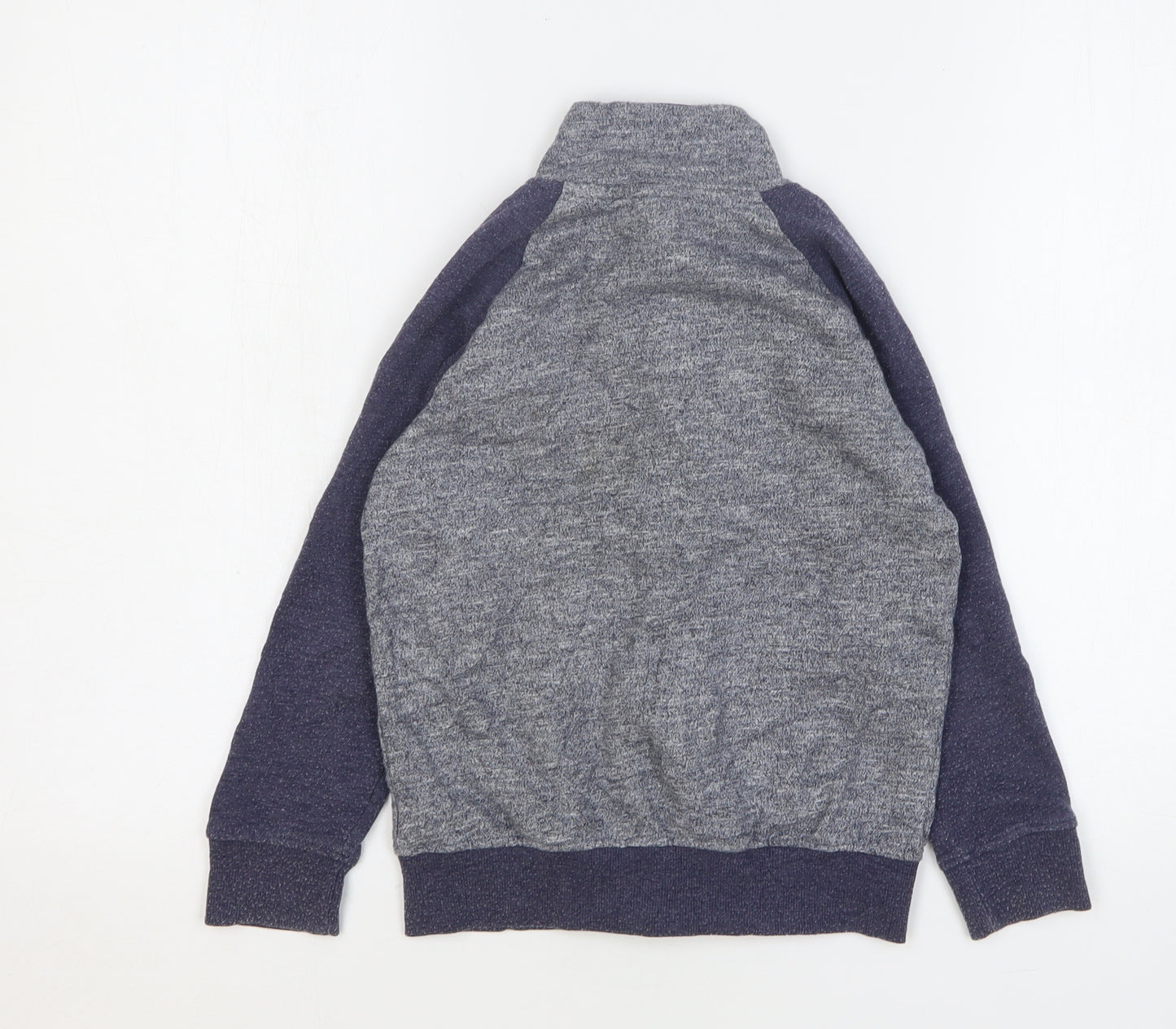 F&F Boys Blue Cotton Full Zip Sweatshirt Size 7-8 Years Zip