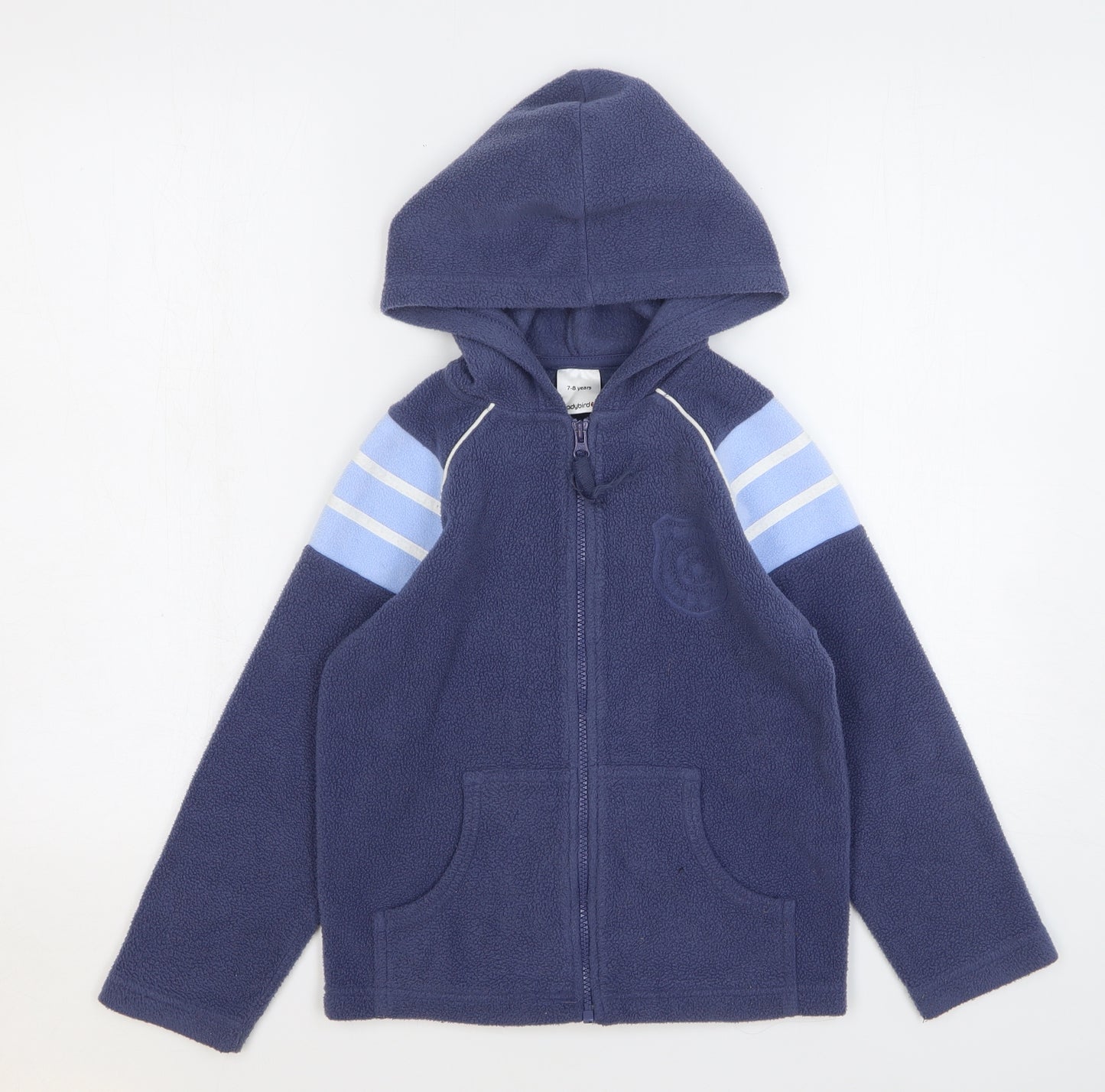 Ladybird Boys Blue Polyester Full Zip Hoodie Size 7-8 Years Zip