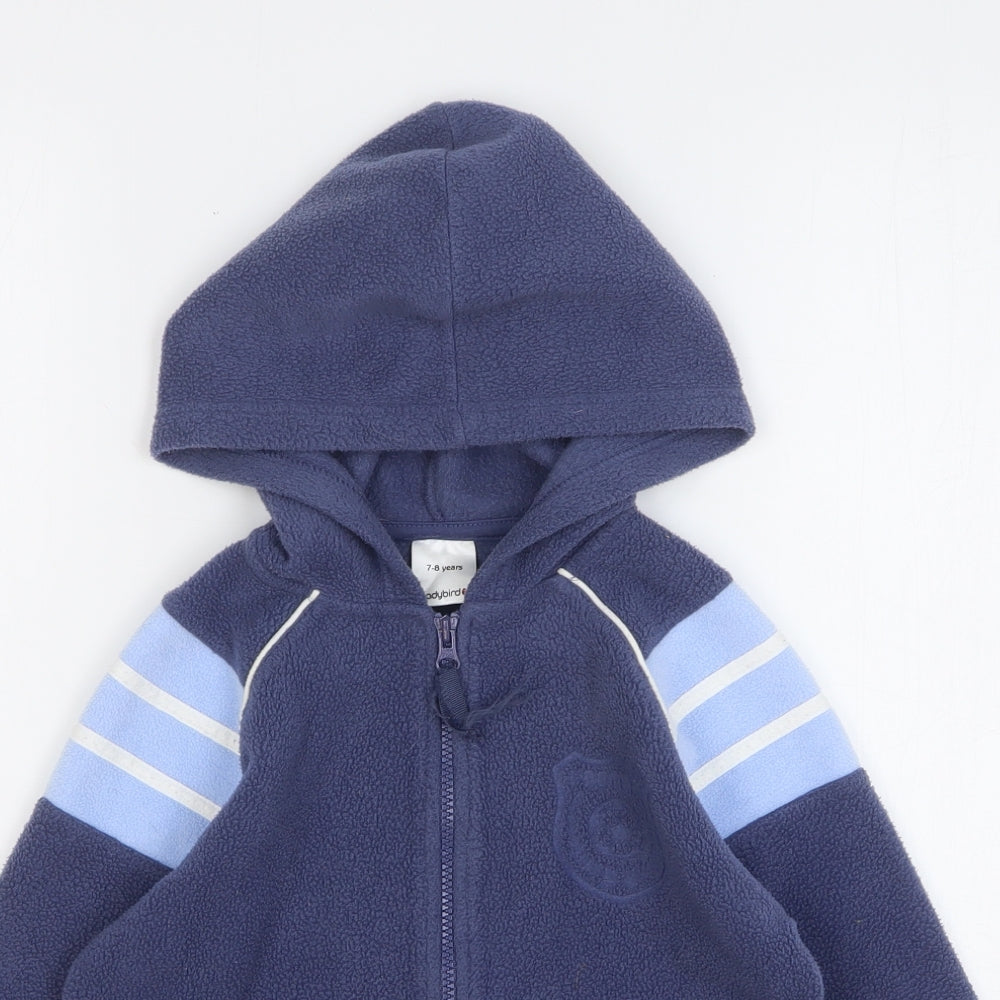 Ladybird Boys Blue Polyester Full Zip Hoodie Size 7-8 Years Zip