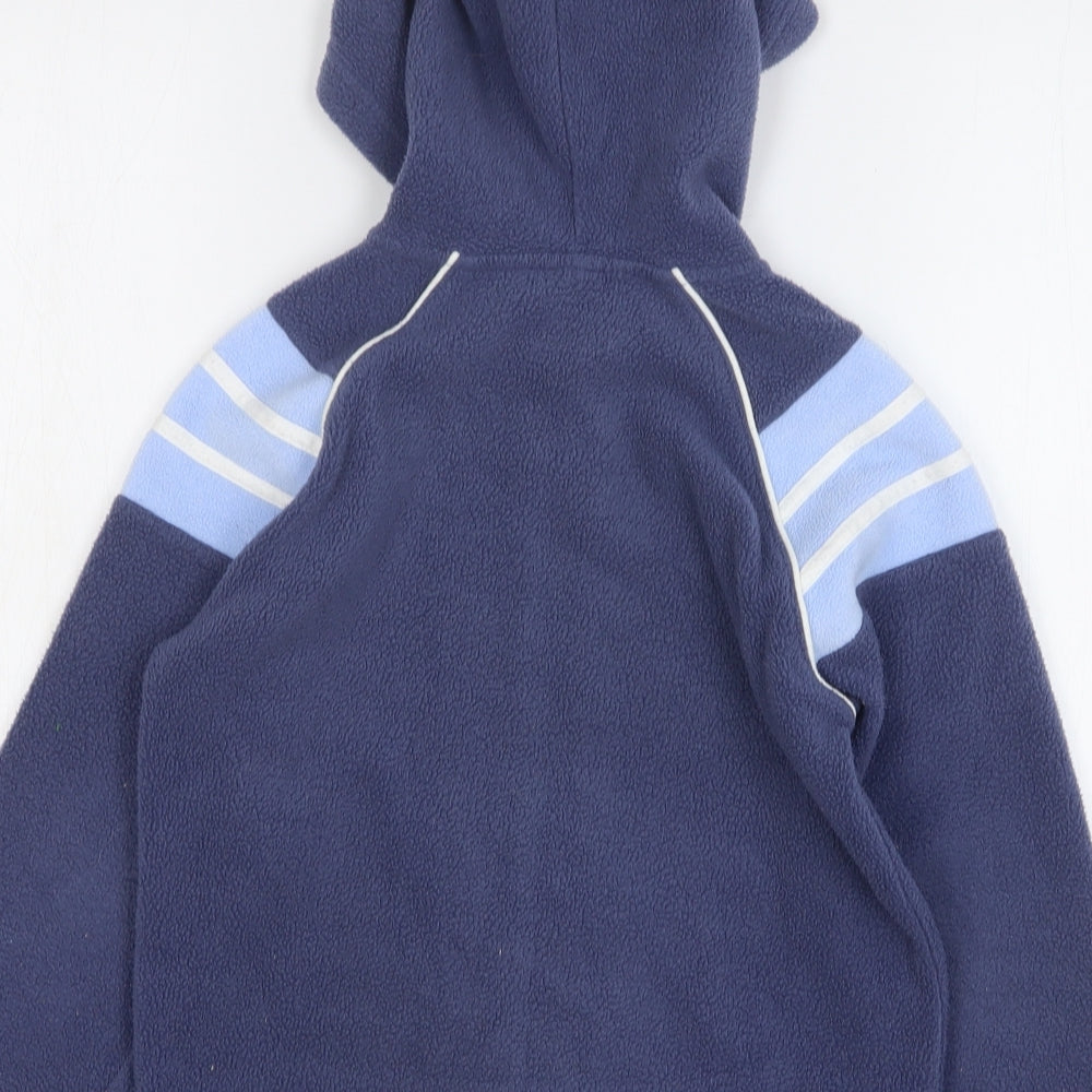 Ladybird Boys Blue Polyester Full Zip Hoodie Size 7-8 Years Zip