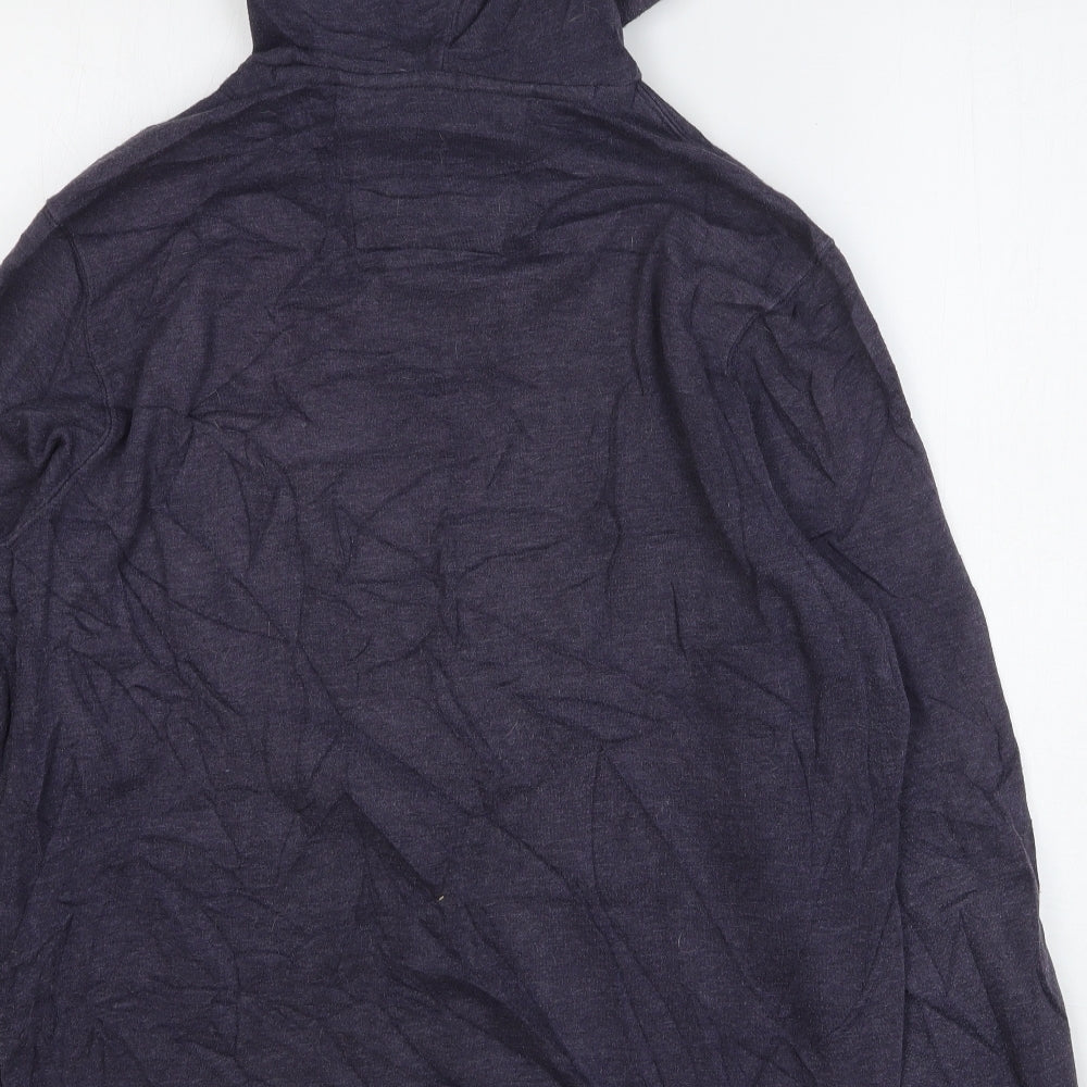 George Mens Blue Polyester Pullover Hoodie Size M - Campervan