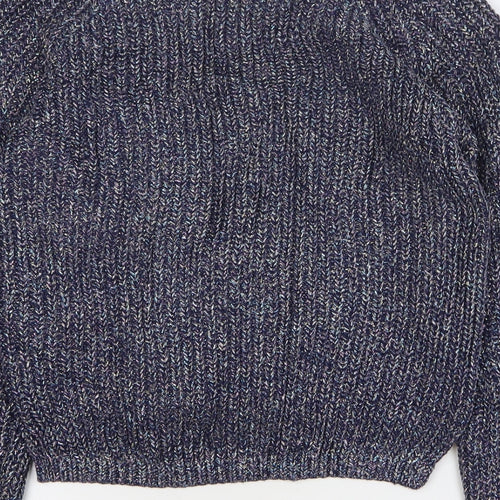 NEXT Girls Blue Round Neck Cotton Pullover Jumper Size 12 Years Pullover