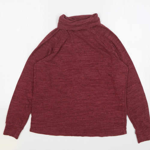 NEXT Womens Red Roll Neck Viscose Pullover Jumper Size 10