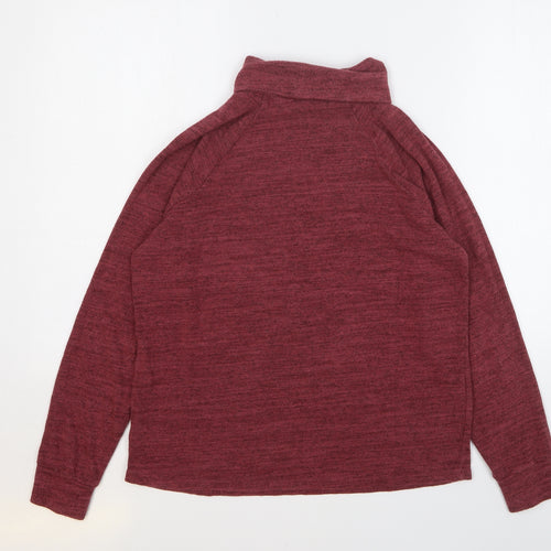 NEXT Womens Red Roll Neck Viscose Pullover Jumper Size 10
