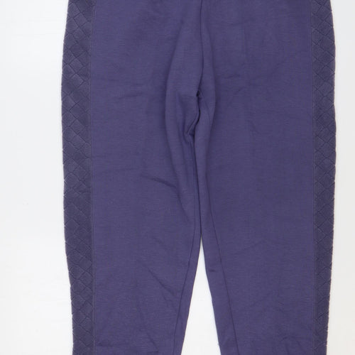 Emos Collection Womens Blue Acrylic Sweatpants Trousers Size XL L31 in Regular Drawstring
