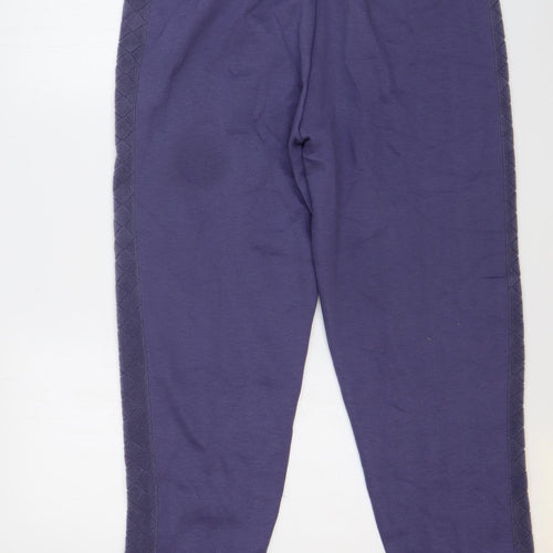 Emos Collection Womens Blue Acrylic Sweatpants Trousers Size XL L31 in Regular Drawstring
