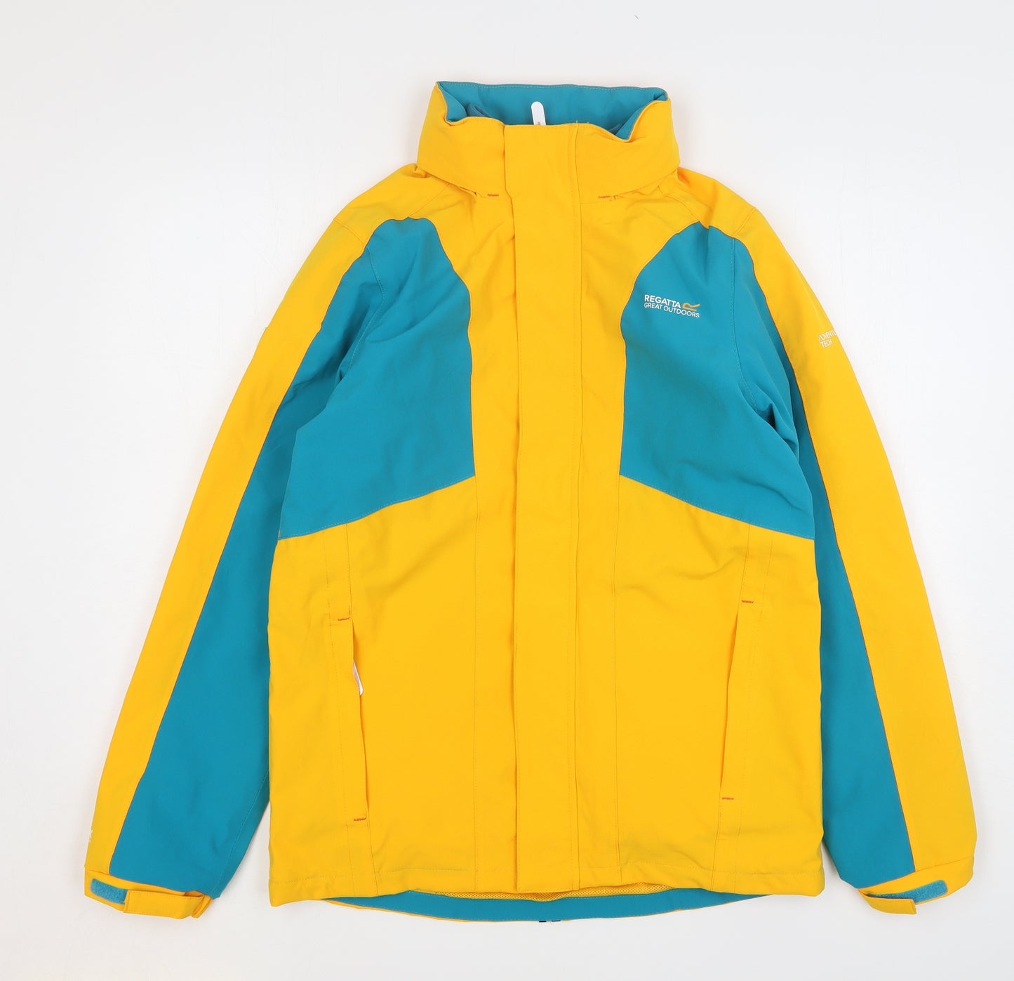 Regatta Boys Orange Rain Coat Coat Size 16 Years Zip