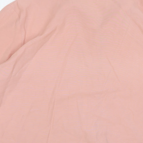 Bonmarché Womens Pink Polyester Basic Button-Up Size 20 Collared