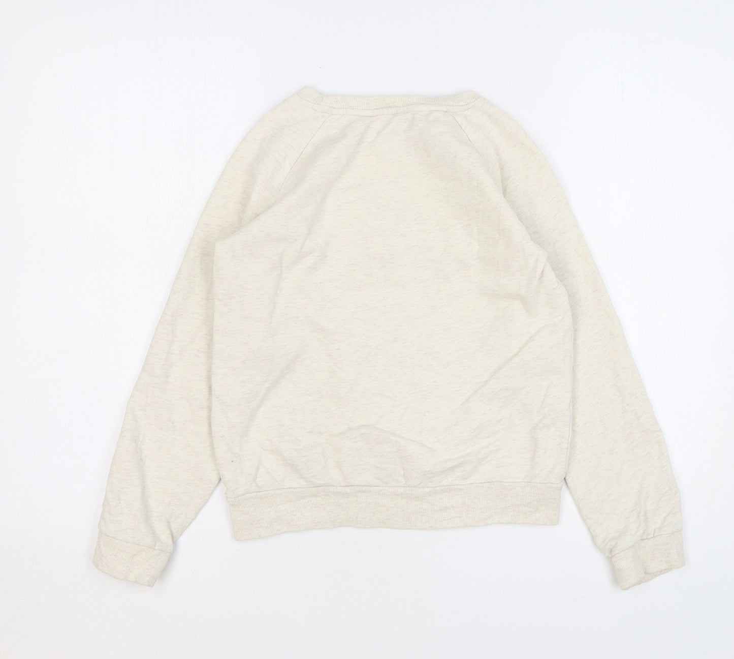 John Lewis Girls Beige Cotton Pullover Sweatshirt Size 12 Years Pullover - Love Heart