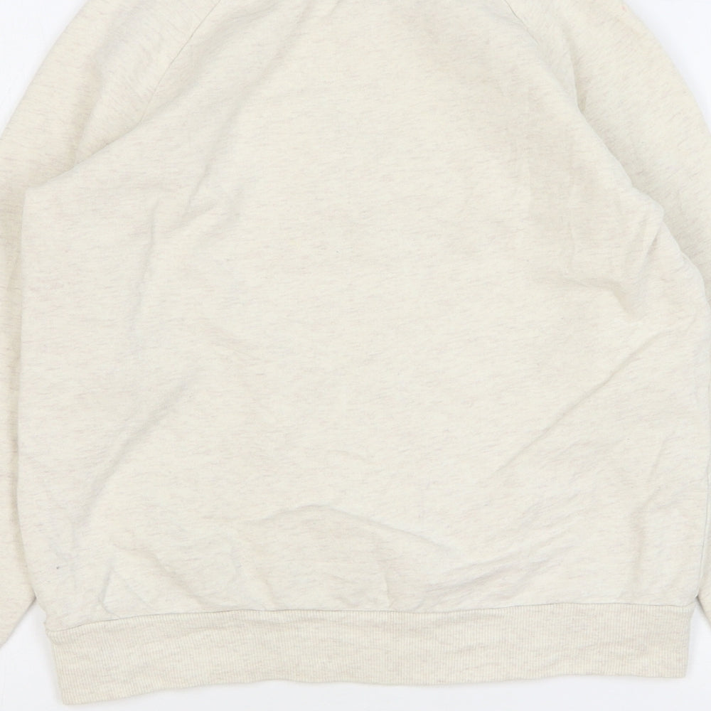 John Lewis Girls Beige Cotton Pullover Sweatshirt Size 12 Years Pullover - Love Heart