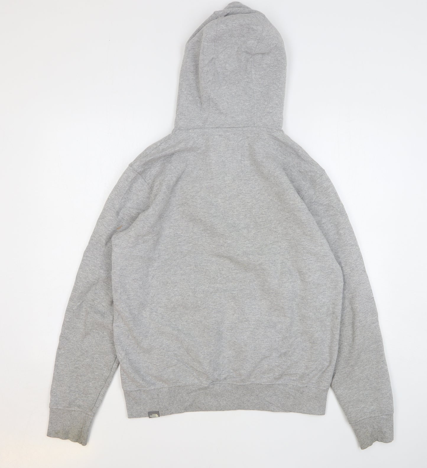 The North Face Mens Grey Cotton Pullover Hoodie Size M