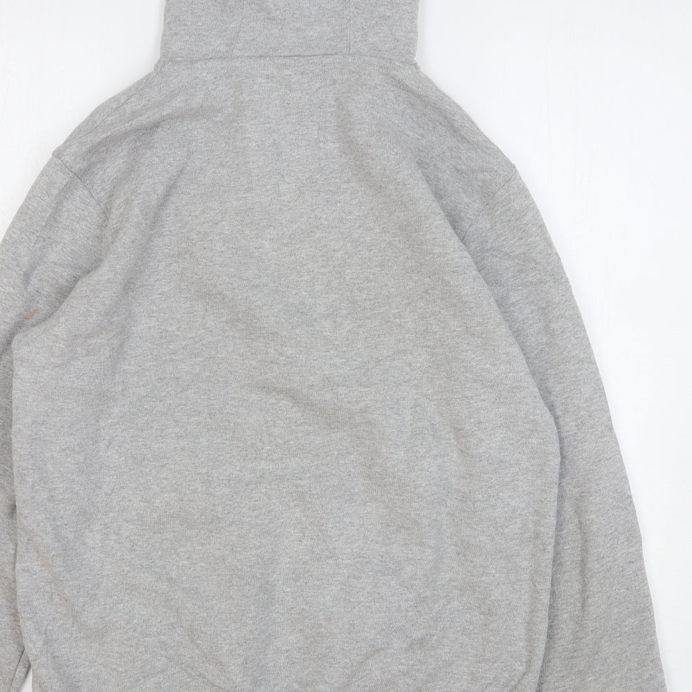 The North Face Mens Grey Cotton Pullover Hoodie Size M