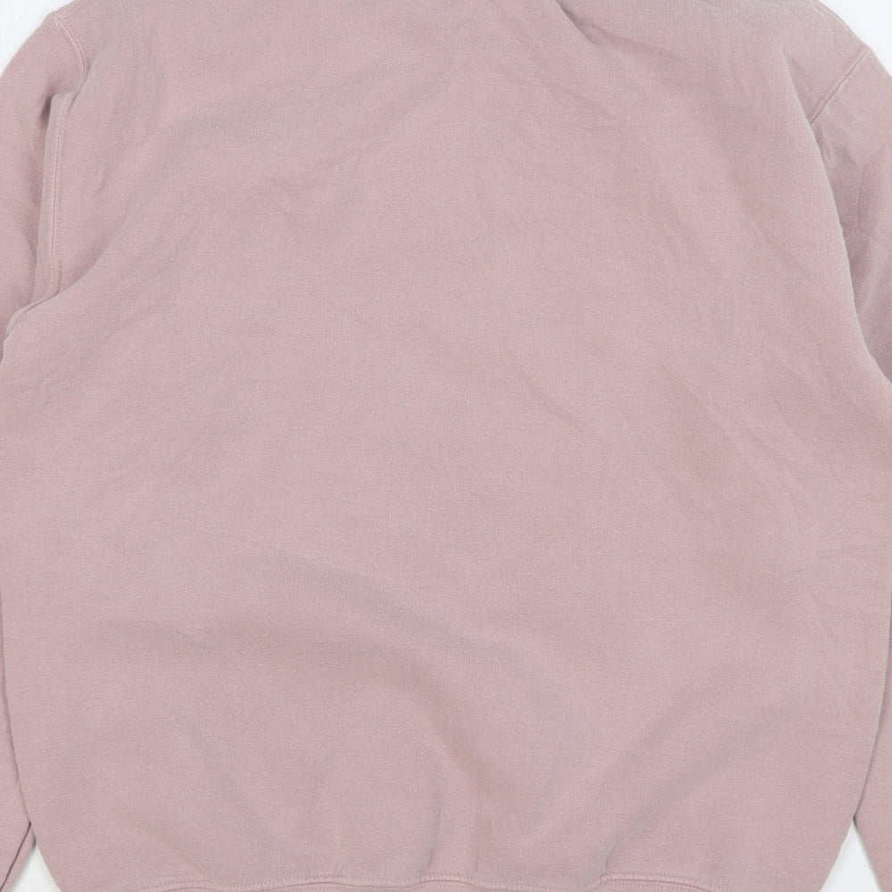 Topshop Womens Pink Cotton Pullover Sweatshirt Size S Pullover - Polar Bear