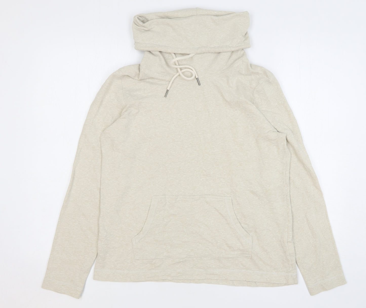 Marks and Spencer Womens Beige Cotton Pullover Sweatshirt Size 14 Pullover