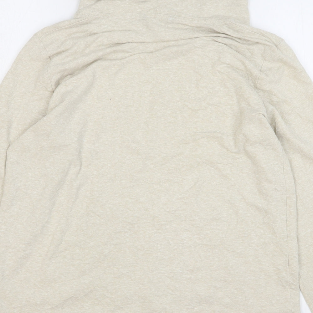 Marks and Spencer Womens Beige Cotton Pullover Sweatshirt Size 14 Pullover