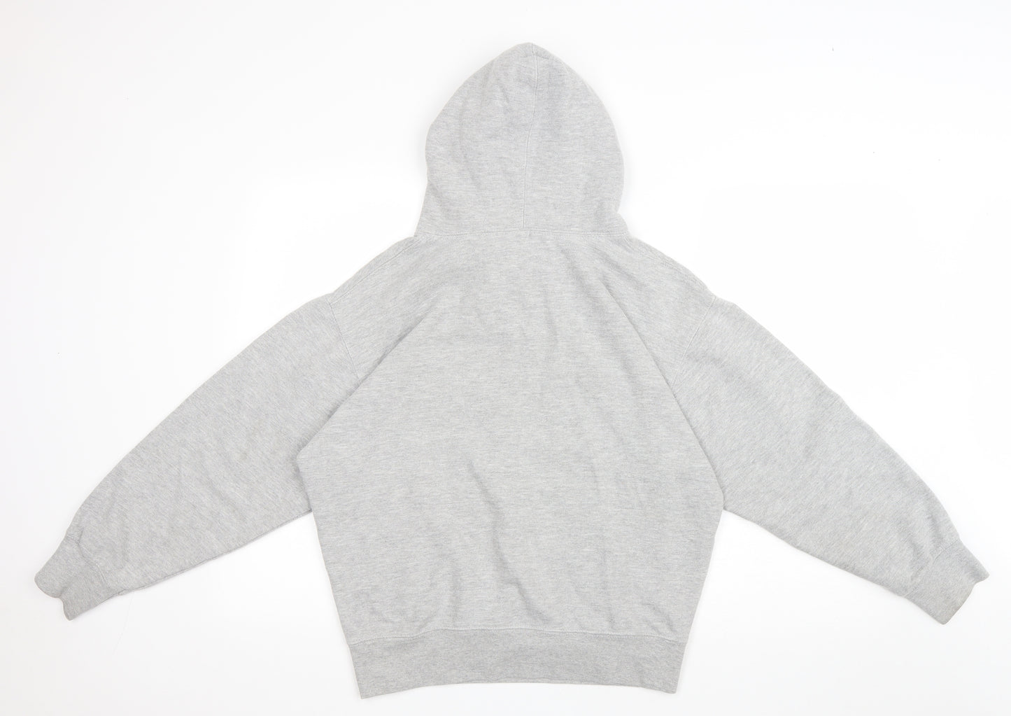 PRETTYLITTLETHING Womens Grey Polyester Pullover Hoodie Size S Pullover